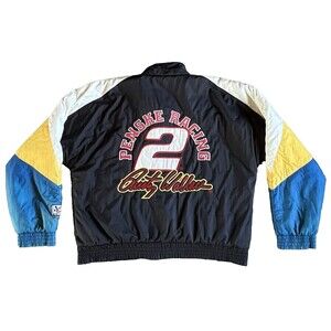 Vintage Chase Authentics Rusty Wallace Penske Racing Jacket Quilted Mens Size XL